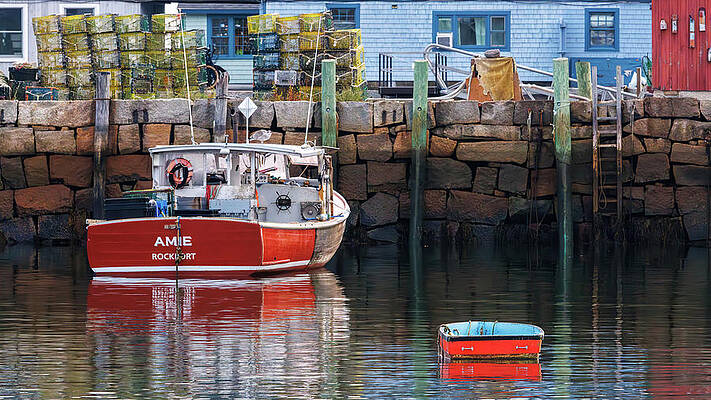 Reflection Photograph - Harbor Reflections by Richard DeYoung