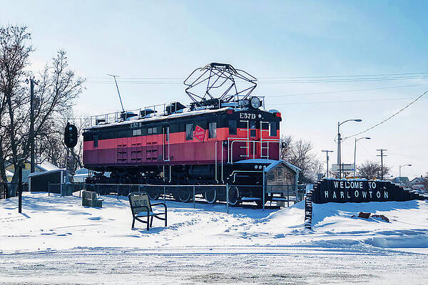 Wall Art featuring the photograph Harlowton Historic Railroad - Montana by Tatiana Travelways