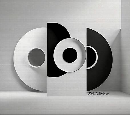 Wall Art featuring the painting Harmony In Contrast 4 by Rafael Salazar