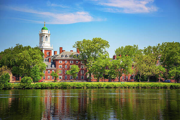 Wall Art featuring the photograph Harvard University Eliot House And Tower In Cambridge, Massachusetts by Miroslav Liska