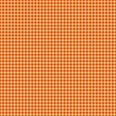 Halloween Wall Art featuring the digital art Haunted Harvest Collection - Autumn Gingham Pattern by Snow Iris Studio