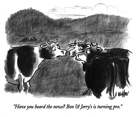 Professional Drawing - Have You Heard The News? by Warren Miller