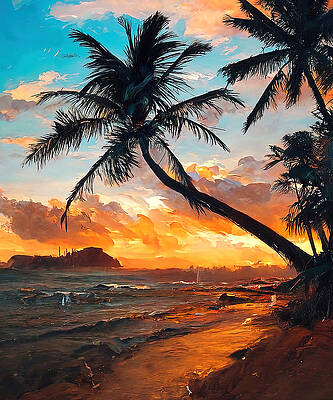 Summer Painting - Hawaii, My Tropical Heaven by AM FineArtPrints