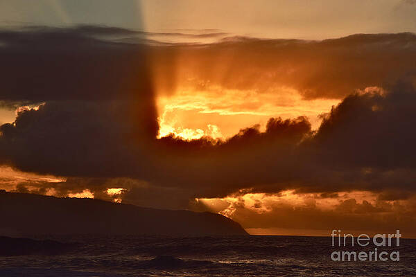 Wall Art featuring the photograph Hawaiian Sunset Serendipity by Debra Banks