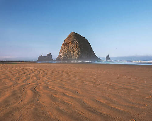 Haystack Rock at Sunrise Wall Art