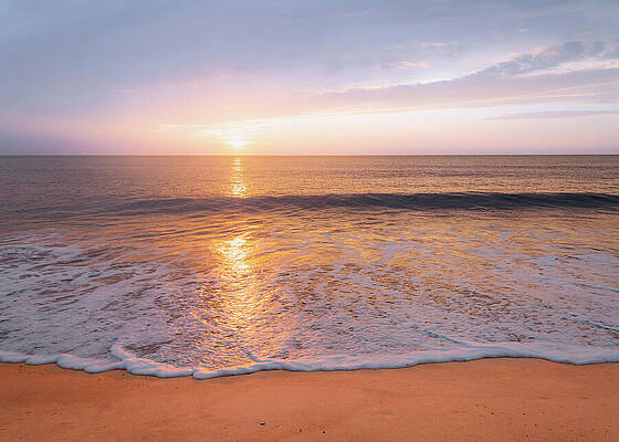 Sunrise Wall Art featuring the photograph Hazy Atlantic Sunrise by Jason Fink