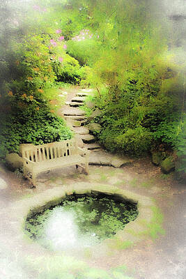 Wall Art featuring the photograph Hazy Pond by John Linnemeyer