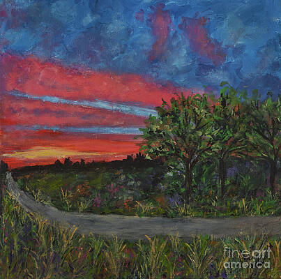 Sunset Painting - Heartland by Tammy Terres - Dezigner Reflexions