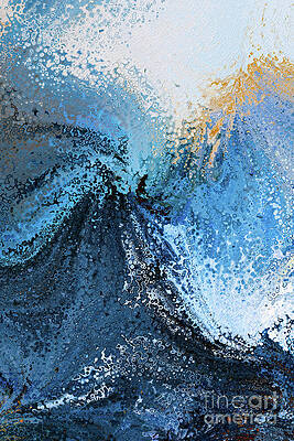 White Wall Art featuring the painting Hebrews 10 23. Hold Fast. by Mark Lawrence