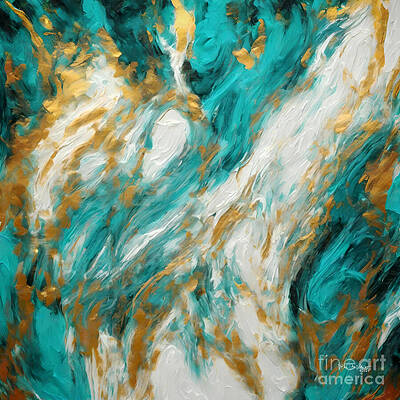 Green Wall Art featuring the painting Hebrews 4 9. Rest In His Promise by Mark Lawrence