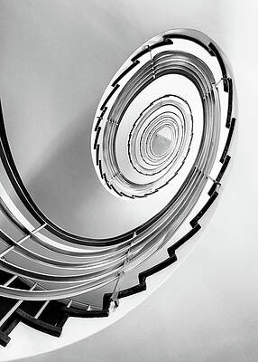 Dramatic Wall Art featuring the photograph Helical Staircase by Elvira Peretsman