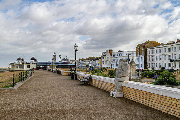 Wall Art featuring the photograph Herne Bay Promenade by Shirley Mitchell