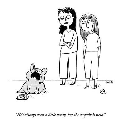 Needy Dog and Concerned Owners Wall Art