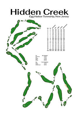 Golf Wall Art featuring the digital art Hidden Creek by Flop Shot Studio