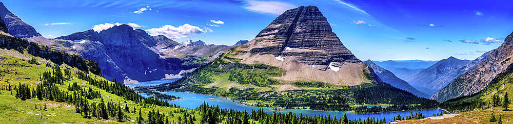 Mountain Photograph - Hidden Lake In Glacier National Park - Panarama by Bruce Block