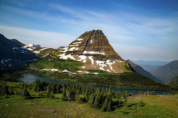 Majestic Mountain with Lake View Wall Art
