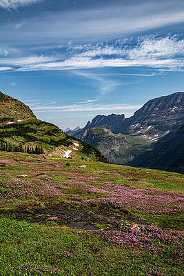 Majestic Mountain Landscape with Clouded Sky Wall Art