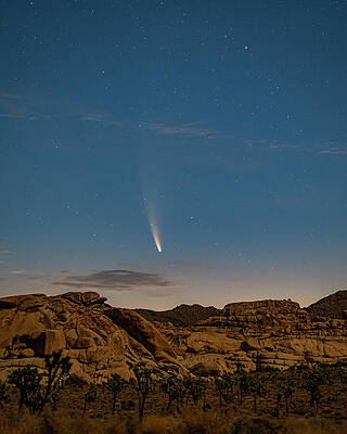 Night Sky Photograph - Hidden Valley NEOWISE by Bruce Feagle
