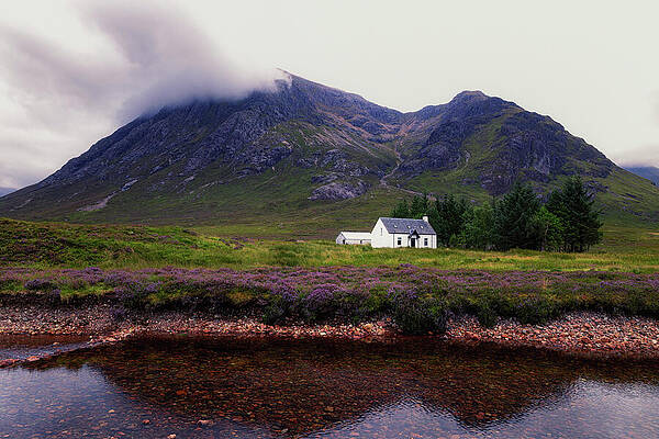 Lonely House in Scottish Highlands Wall Art
