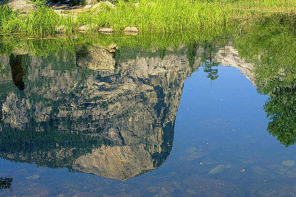 Water Photograph - Hiker Reflection by David Fountain