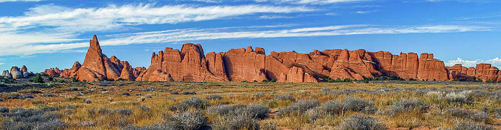 Desert Photograph - Hiking Arches National Park Utah by Tommy Farnsworth