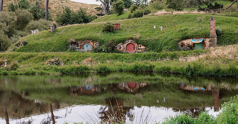 Greenery Photograph - Hillside Homes by Nova Rae