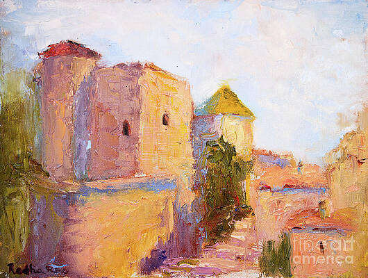 Hilltop Village by Radha Rao