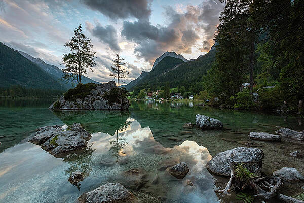 Large Wall Art featuring the photograph Hintersee Magic by Todd Wilkinson