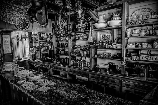 Wall Art featuring the photograph Historic General Store Interior by John Twynam