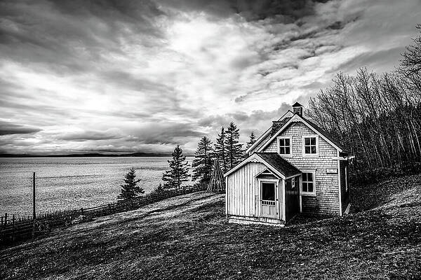 Remote Lakeside Cabin Photograph