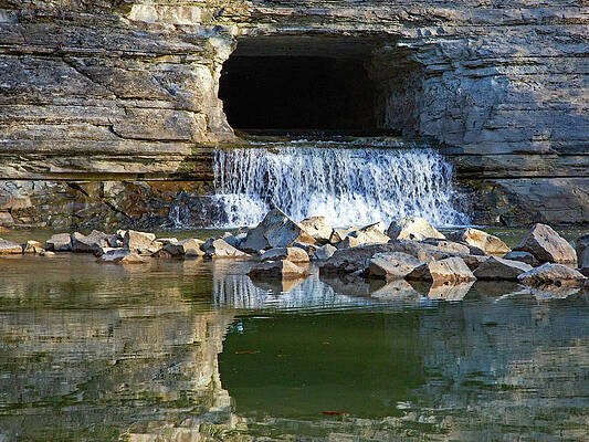 Wall Art featuring the photograph Historic Landmark Montgomery Bell Tunnel by Gina Fitzhugh