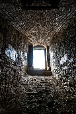 Ancient Stone Tunnel to Daylight Wall Art