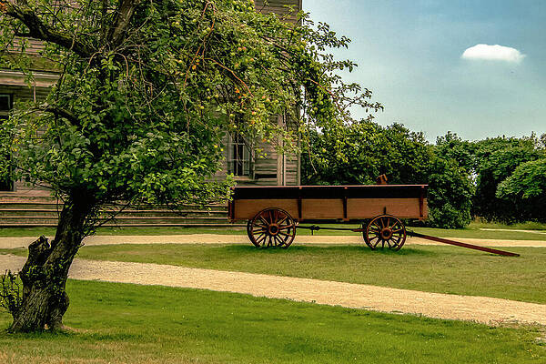 Michigan Photograph - Historic Wagon by Vi Ray