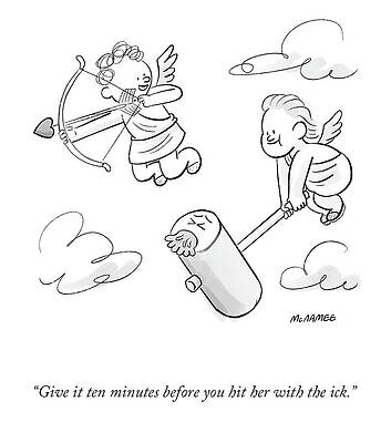 Sky Drawing - Hit Her With The Ick by John McNamee