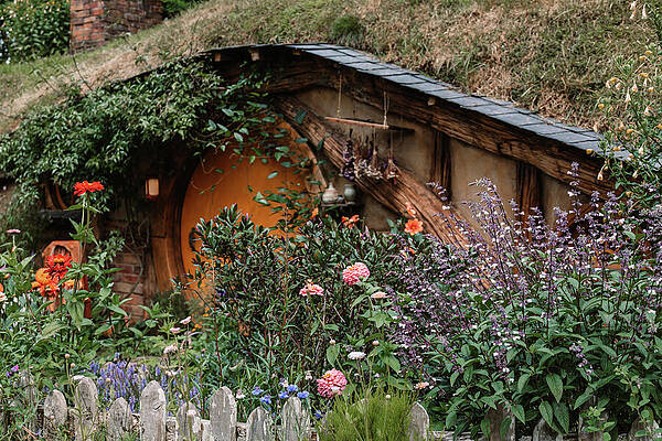 Greenery Photograph - Hobbiton House by Nova Rae