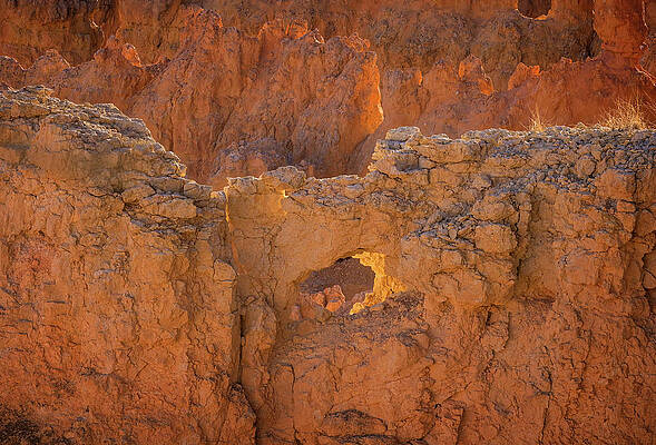 Dramatic Wall Art featuring the photograph Hole In The Wall At Bryce by Jean Noren