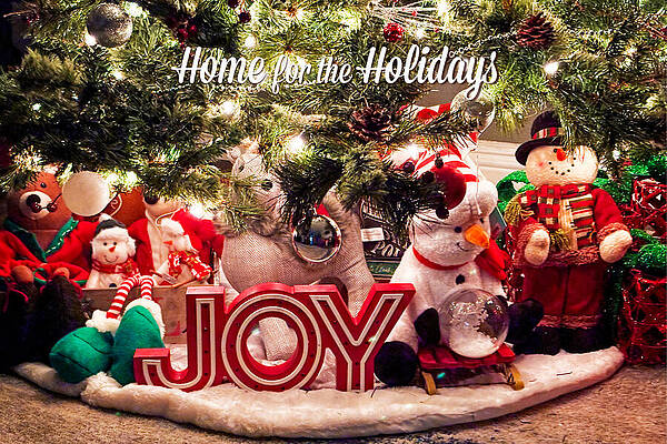 Festive Holiday Decor Under Christmas Tree Wall Art