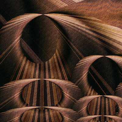 Abstract Geometric Waves Wall Art