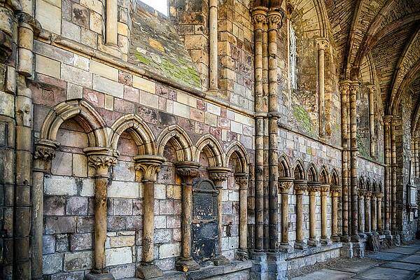 David Photograph - Holyrood Abbey Stone Walls by David Hart