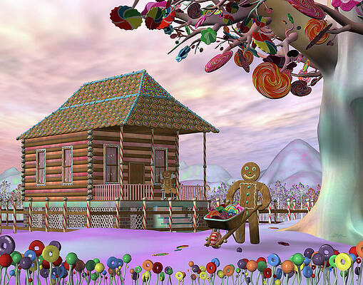 Colorful Wall Art featuring the digital art Home Sweet Home by Steven Lutz