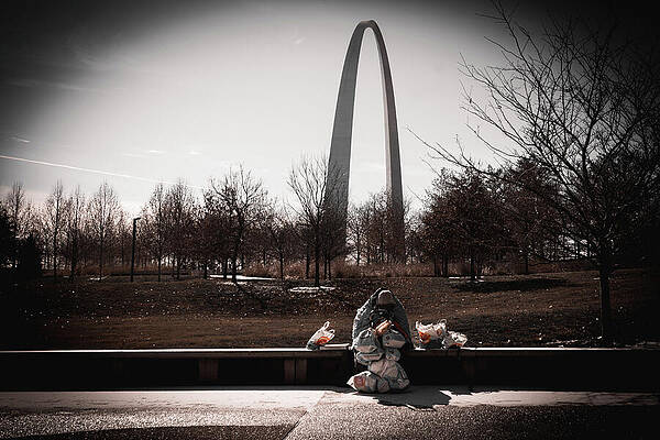 Tree Photograph - Homeless In America by Robert Niemeier