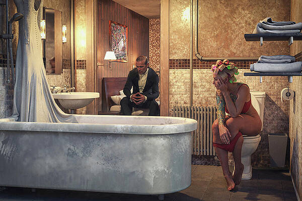 Honeymoon Blues A Cinematic Scene Print