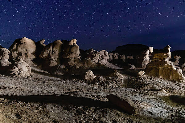 Utah Photograph - Hoodoos Under Stars by Craig A Walker