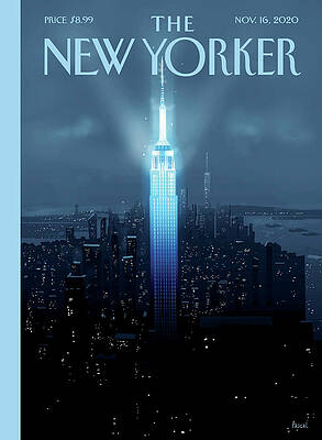 Empire State Building at Night Wall Art