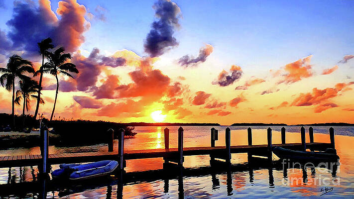 Wall Art featuring the digital art Hope On The Horizon by Eileen Kelly