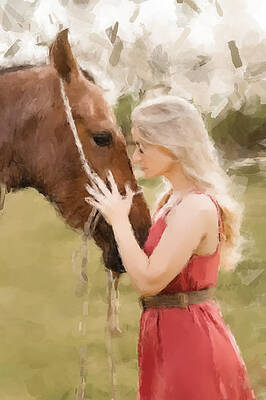 Painting - Horse Whisperer by Gary Arnold