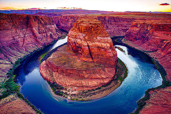 Wall Art featuring the photograph Horseshoe Bend by Adam Mateo Fierro