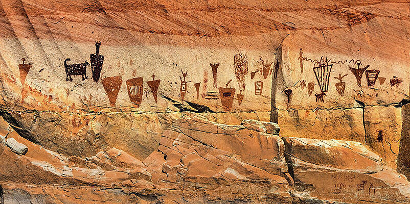 Photograph - Horseshoe Canyon Pictograph Panel, Utah by Abbie Warnock