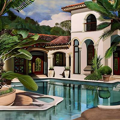 Vibrant Digital Art - Hot And Cool by Eris And AI