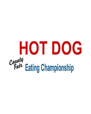 Pet Digital Art - Hot Dog Eating Championship County Fair by Flippin Sweet Gear
